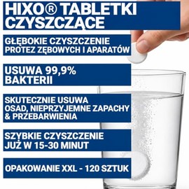120 x Dental Gutter Cleaning Tablets - Cleaning Tablets for Containers, Aligners, Anti-Bruxism Braces & Dentures