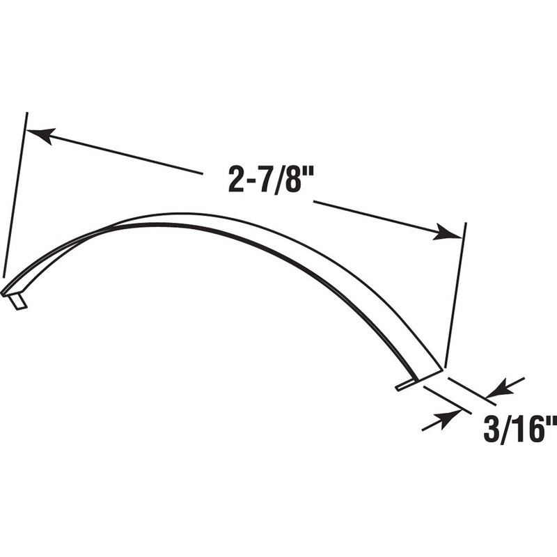 Prime-Line PL 7758 Screen Tension Spring in Flat Steel, 3-1/8