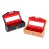 2x Estuche De Lápiz Labial Individual De Negro Y Naranja