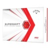 Pelota Golf Callaway Supersoft 12 Pz Rojo 642826012