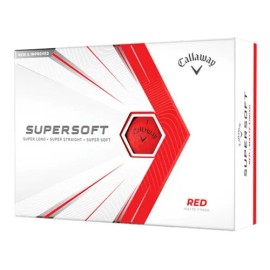 Pelota Golf Callaway Supersoft 12 Pz Rojo 642826012