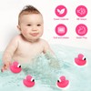 30PCS Mini Flamingo Rubber Ducks - Vinyl Bath Toys for