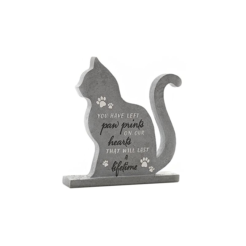 Widdop and Co Grey Pet Memorial Stone Plaque 20cm -