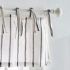 Martha Stewart Laguna Stripe Semi-Sheer Tie Tab Window Curtain Valance