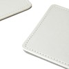 Creative Tops Drink Coasters, Square, Faux Leather, Silver, 10 cm,