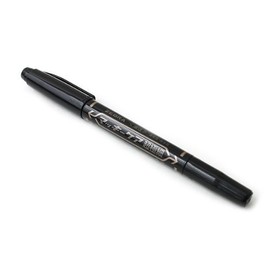 Zebra Mackee Care Double-Sided Marker Pen - Extra Fine Point - Black