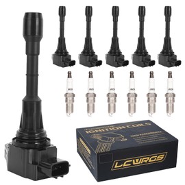 Set of 6 Ignition Coil Packs & Spark Plugs Fits For 3.5 V6 Nissan Murano Maxima Altima Pathfinder Infiniti G35 EX35 JX35 2009 2010 2011 2012 2013 2014 2015 2016 3.5L Coils Spark Plugs Replaces# UF550