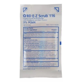 BD Cepillo Bd E-z Scrub 116 Con Jabón Paq. C/10 Pzas.