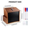 BORDEAG Wooden suggestion box, donation box, lockable, ballot box, donation