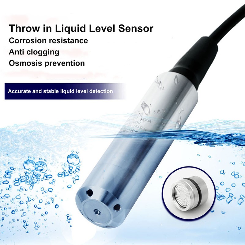 Liquid Level Transmitter High Sensitivity IP68 Throw in Water Level