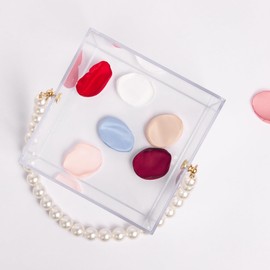 Flower Girl Basket Pearl Handle Wedding Flower Girl Basket Clear Flower Basket for Flower Girl Wedding Basket for Flower Girl Box for Confetti