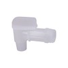 3/4" White Drum Faucet with 7/8" OD Outlet - (6