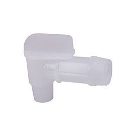 3/4" White Drum Faucet with 7/8" OD Outlet - (6 per Pack)