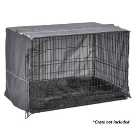 New World Pet Products Dog Crate Comfort Kit, Matching Dog Crate Cover & Dog Bed to Make Your Dog's Crate Their Home, Fits 48-Inch Long Dog Crates, Dog Crate Not Included