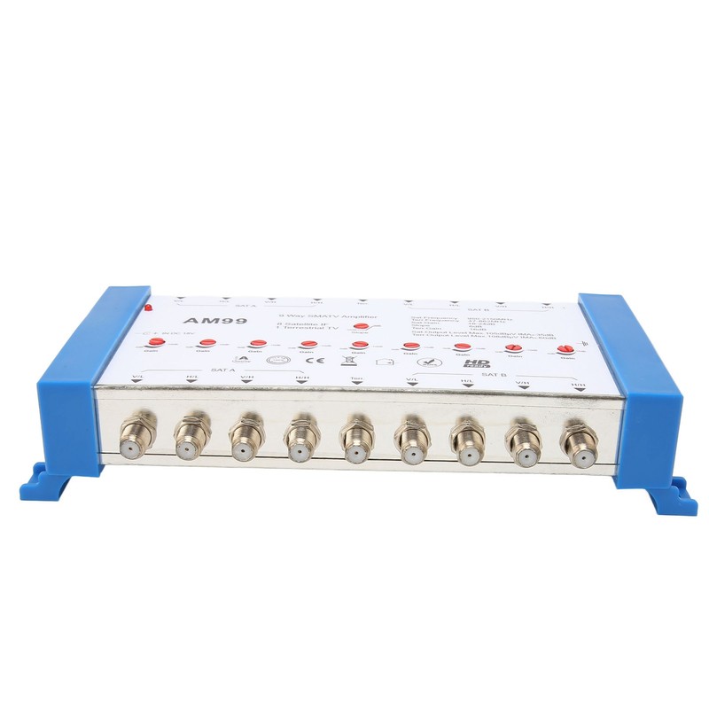 9 Way SMATV Amplifier Professional Plug and Play Satellite TV
