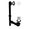 Westbrass 597144-50 14" Black Poly Tubular Bath Waste & Overflow