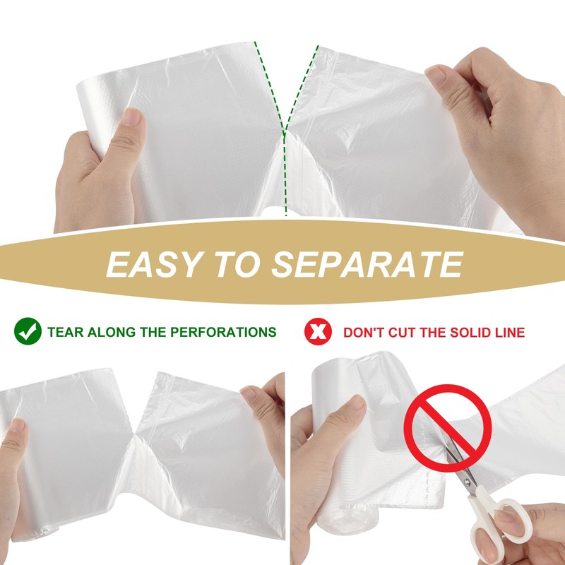 8 Gallon-Clear-Trash-Bags Tall Kitchen Garbage Bag - Large Recycling Medium