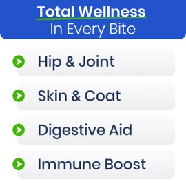 Advanced Dog Vitamins - Four in One Vitamin Complex - Glucosamine + Omega + Probiotics + Vitamins - 120 +Ct - BBQ Pork & Honey Bacon