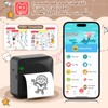 HuiJuKeJi Mini Thermal Inkless Printer,Smart Bluetooth Pocket Printer with 1