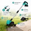20V Cordless String Trimmer for Lawn Care – 12" Grass
