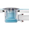 SPARES2GO Shower Trap for 50mm Tray Plug Hole 40mm 1.5"