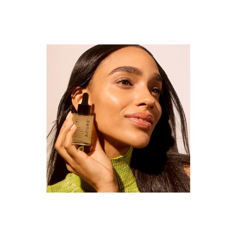 Acure Serum Iluminador Vitamina Ácido Ferúlico Aceites Ayuda Prevenir Manchas
