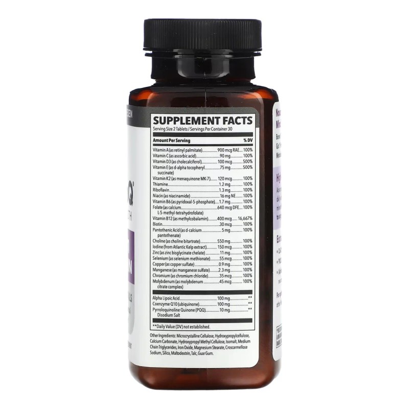 Lifeseasons Neuroq Brain Health Multivitamínico 60comp Sabor Sin Sabor