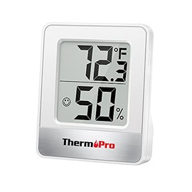 TempPro TP49 Higrómetro digital, termómetro de interior, medidor de humedad, termómetro de ambiente con monitor de temperatura y humedad, mini...     