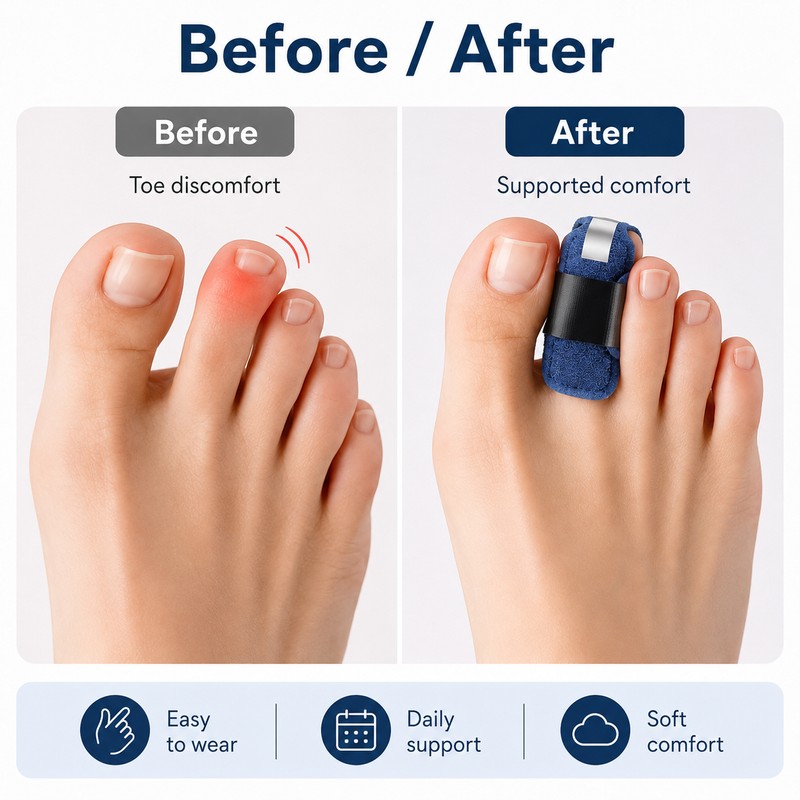 Toe Straightener Splint for Daily Support – Comfortable Hammer Toe