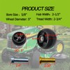 4PACK Replace for AM124706 210-300 AM125172 Plastic Deck Gauge Wheel