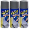 3-PACK Performix PLASTI DIP GUNMETAL GRAY 11OZ Spray CAN Rubber