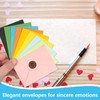 70pcs Mini Envelopes, Small Coloured Envelopes with 100 Stickers, Tiny