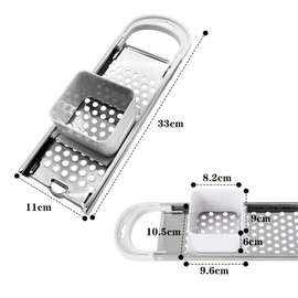 Dunkwckore Spätzle Slicer, Stainless Steel Spätzle Grater with Dough Sledge, Spaetzle Press, Spaetzle Board, Spaetzle Sieve, Spaetzle Scraper, Nocker Sieve, Homemade Spaetzle and Button, Dishwasher