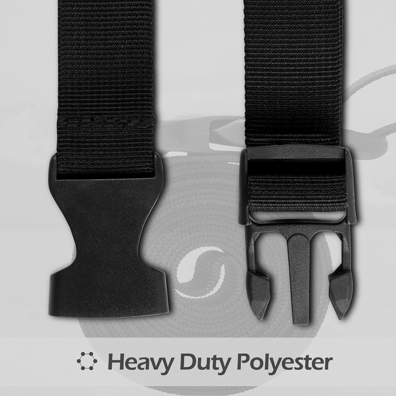 Solim Boat Cover Tie Down Straps, 6 Pack Heavy Duty