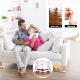 SYLIKENATE 24 Pcs Chair Leg Floor Protectors for Hardwood Floors,Floor Protectors for Furniture Legs,Silicone Chair Leg Protectors Felt,Furniture Pads Protect Your Floors from Scratches and Noise