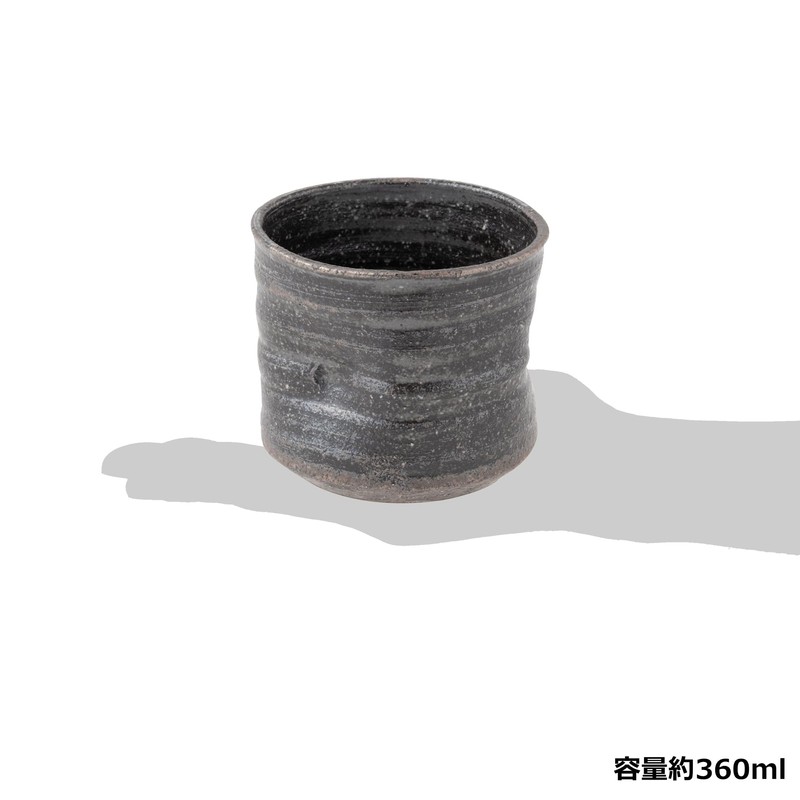 Marui Pottery MR-3-4347 Shigaraki Ware Hechimon Rock Cup, Capacity: Approx.