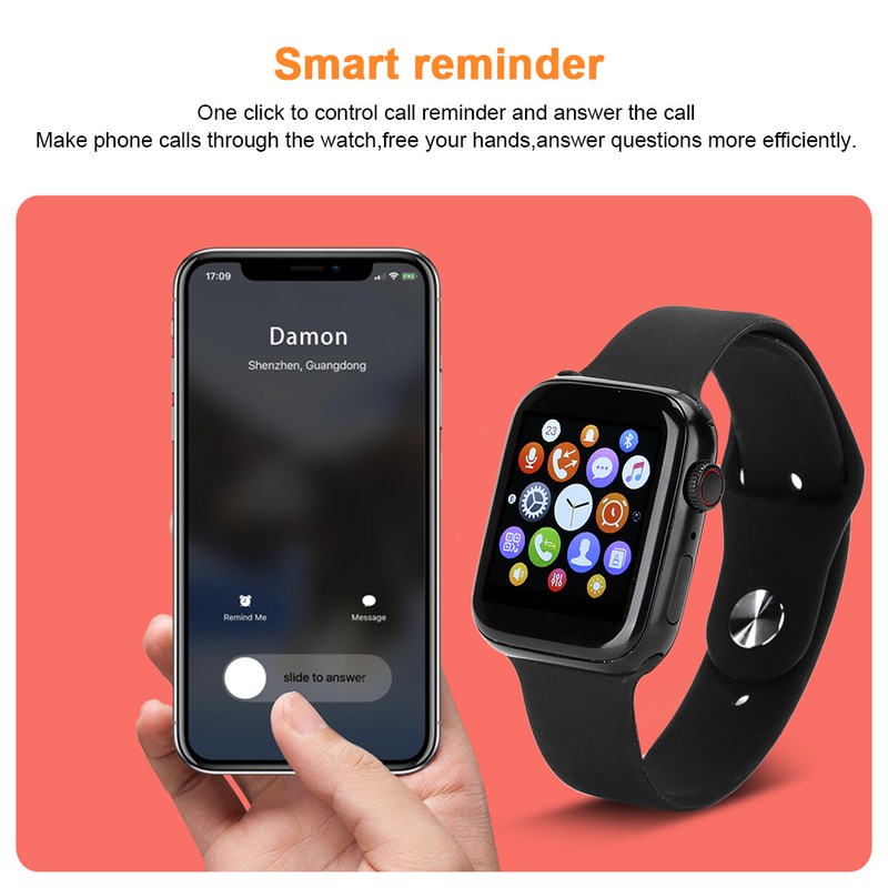 LD5 Portable Bluetooth Smartwatch Heart Rate Monitoring Handfree One Click