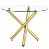 NicBex Small Dining Table Elegant 39" Round Dining Table Counter