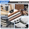 mxuteuk #8×3/4" Hex Washer Head Self Tapping Screws 410 Stainless