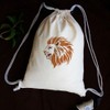 FINGERINSPIRE 4Styles Lion Head Pattern Stencils with a Brush 15x15cm