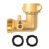 Xiny Tool 90 Degree Garden Hose Adapter with Shut Off