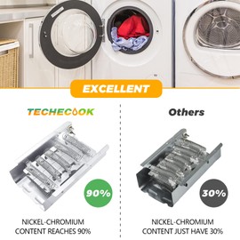 UPGRADED 279838 4531017 Dryer Heating Element Kit -Fit for Whirl-pool May-tag Cros-ley Dryers - Includes 3977393 3392519 Dryer Thermal Fuse & 3977767 Dryer Thermostat & 3387134 Cycling Thermostat