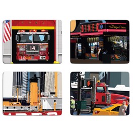 New York Set of 4 Placemats by Leslie Gerry - Set B