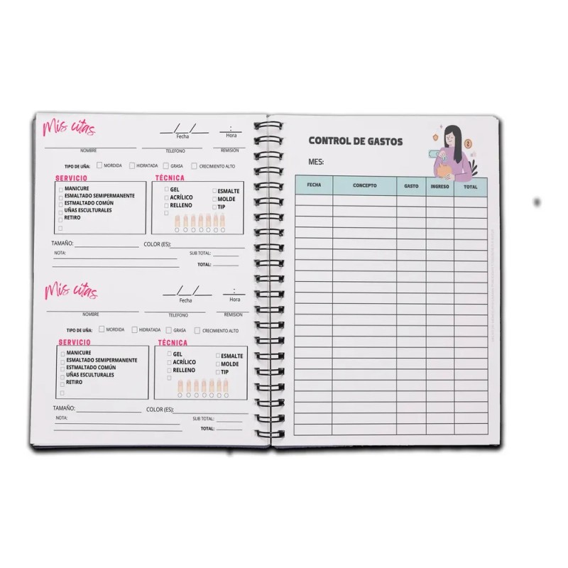 Agenda De Citas, Manicurista, Nails, Uñas Acrilicas, Uñeras