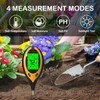 Qieryun Soil Moisture Meter 4 in 1 PH Soil Tester