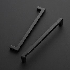 Ravinte 18 Pack 8-4/5 Inch Square Cabinet Handles - Matte Black Pulls for Drawers, Cabinets, Cupboards - Kitchen Hardware