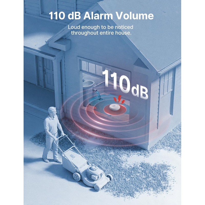 X-Sense Wi-Fi Water Leak Detector for Home - Smart 2-in-1