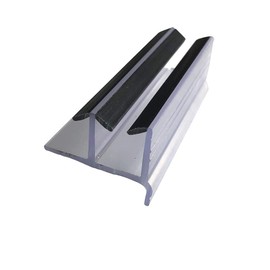 Clear Sliding Shower Door Bottom Guide 3" x 1-3/8" x 1/4"