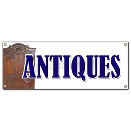 Antiques Banner Sign Antique Shop Dealer Signs