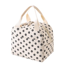 DtgEcd 1PCS Lunch Bags for Women,Lunch Bag,Womens Lunch Bag for Work,Small White Lunchs Bag for Women,Perfect for Camping Barbecues, Pool Parties, Travel Picnics and More.